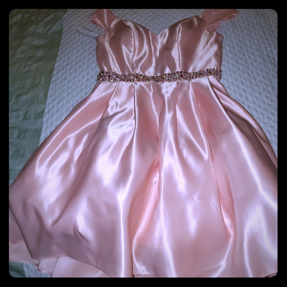 Blush color dress used once for Quicianera